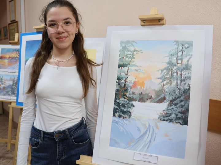 Актанышта «Туган як» музеенда яшь талантларның «Карлы палитра» күргәзмәсе эшли башлады