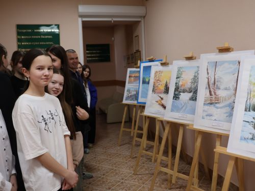 Актанышта «Туган як» музеенда яшь талантларның «Карлы палитра» күргәзмәсе